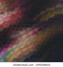 Vector Illustration of abstract vitrage background. Decorative stained glass pattern for design poster, cover, flyer and brochure.
