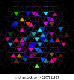 Ilustración vectorial del fondo de la vitrina abstracta. Patrón decorativo de vidrio manchado para póster de diseño, cubierta, volante y folleto.
