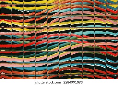 Vector Illustration of abstract vitrage background. Decorative stained glass pattern for design poster, cover, flyer and brochure.
