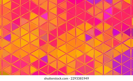 Vector Illustration of abstract vitrage background. Decorative stained glass pattern for design poster, cover, flyer and brochure.
