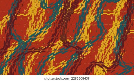 Vector Illustration of abstract vitrage background. Decorative stained glass pattern for design poster, cover, flyer and brochure.
