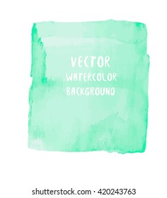 Vector illustration. Abstract watercolor background. Isolated design element.