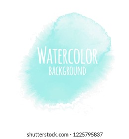 Vector illustration abstract  watercolor element background blue color

