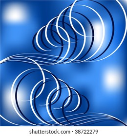  vector illustration of abstract wave background. used mesh