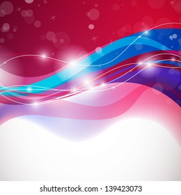 Vector Illustration of an Abstract Wave Design