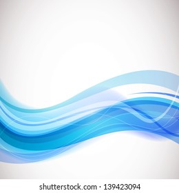 Vector Illustration of an Abstract Wave Design
