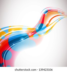 Vector Illustration of an Abstract Wave Design