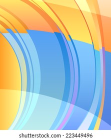 Vector Illustration of Abstract Wave Geometric Background Modern Template Design