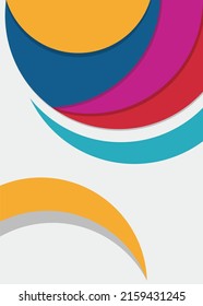 Vector illustration of abstract wave multicolored background design, curl artistic patern brochure flyer, wallpaper template concept