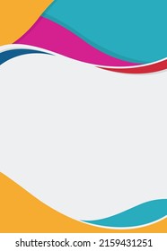 Vector illustration of abstract wave multicolored background design, curl artistic patern brochure flyer, wallpaper template concept