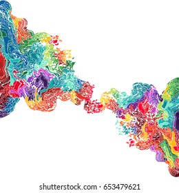 vector illustration of Abstract wave Multicolored Background