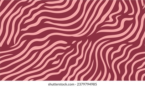 Vector illustration with abstract waves or dunes. Hand drawn waves. Decorative seamless pattern. African Pattern. Hand drawn abstract waves. Wavy background. Geometric seamless pattern.