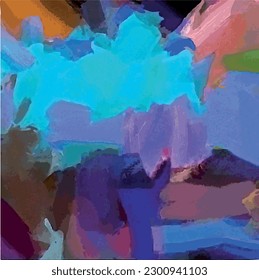 Vector Illustration Abstract Waves and Movement Fluid Shapes Design Intricate Multiple Colors
