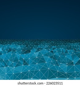 Vector illustration of abstract waves with space | EPS10