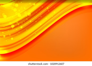 Vector illustration of Abstract Wavy Background with bokeh lights effect for business banner and advertising web design
