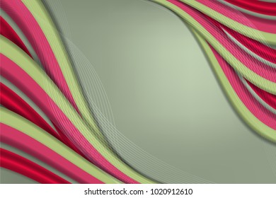 Vector illustration of Abstract Wavy Background with lines lights effect for business banner and advertising web design