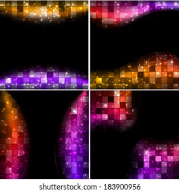 Vector illustration of abstract wavy background. 