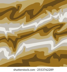 Vector illustration. Abstract wavy background in light orange and white colors.
