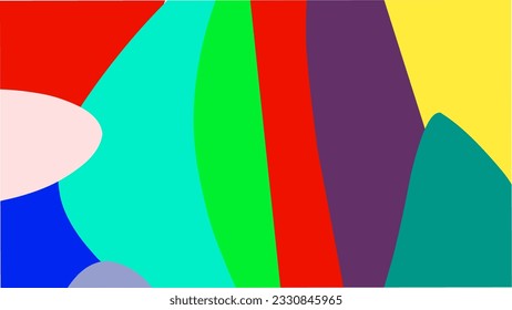 vector illustration of abstract wavy multicolored background