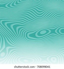 Vector illustration of abstract wavy pattern. Natural soft flowing shapes with dotted outlines.