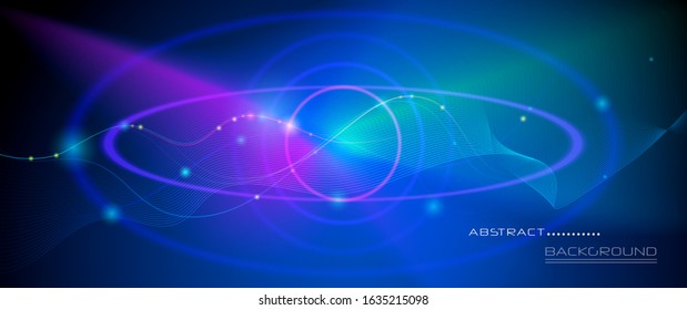 Vector illustration abstract wavy, wave, line and blurred gradient mesh in bright color background. Dynamic minimal wave line composition design, layout for wallpaper, flyer, poster, banner