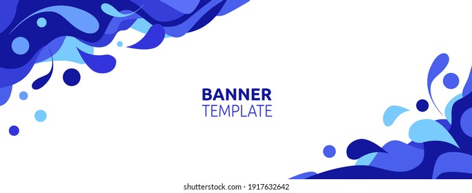 Vector illustration of abstract web banner design template 