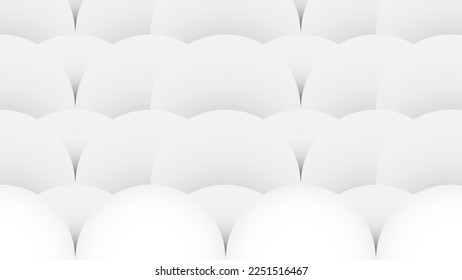 Vector illustration abstract white and grey patter seamless curve shell gradient color 3d shape motion