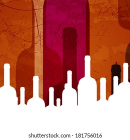 Vector Illustration of an Abstract Wine Background