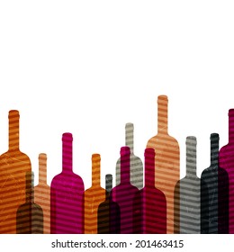 Vector Illustration of an Abstract Wine Background