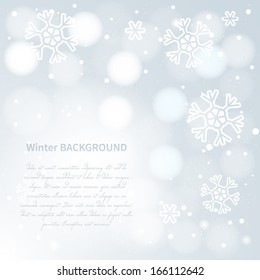 Vector illustration of abstract winter background.