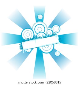 vector illustration of abstract winter banner