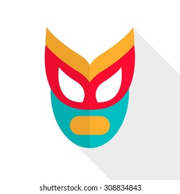 Vector Illustration Of An Abstract Wrestling Mask