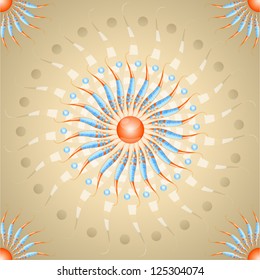 Vector illustration with abstraction. Illustration 10 version