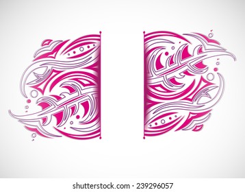 Vector illustration with abstraction.