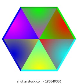 Vector illustration of Abstraction, cristal
