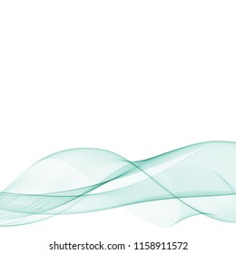 vector illustration. Abstraction green wave. A modern idea for business. Layout for advertising. Brochure design