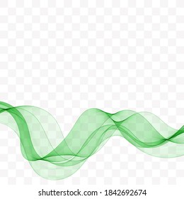 ilustración vectorial. Ola verde de abstracción. Una idea moderna para los negocios. Diseño para publicidad. Diseño de folleto