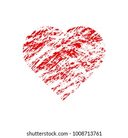 Vector illustration of abstraction heart on Valentine's day.