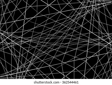 Vector illustration. Abstraction with intersecting lines on a dark background.