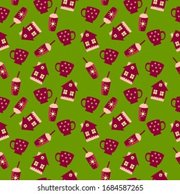 Vector illustration abstraction, seamless pattern for baby textiles, gift wrapping. bright seamless pattern.
