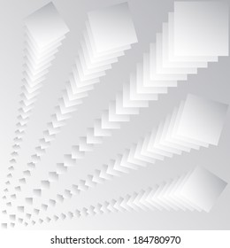 Vector illustration of abstraction in several columns of squares.