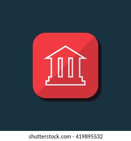Vector illustration of academy icon