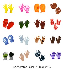 Vector illustration of accessory and style logo. Collection of accessory and distinctive vector icon for stock.