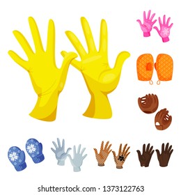 Vector illustration of accessory and style logo. Collection of accessory and distinctive vector icon for stock.