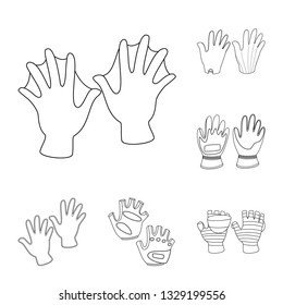 Vector illustration of accessory and style sign. Collection of accessory and distinctive vector icon for stock.