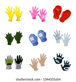 Vector illustration of accessory and style sign. Collection of accessory and distinctive vector icon for stock.