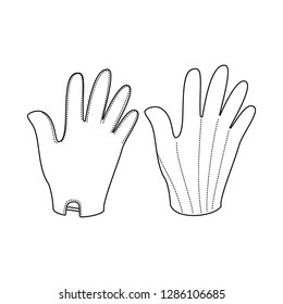 Vector illustration of accessory and style symbol. Collection of accessory and distinctive stock vector illustration.
