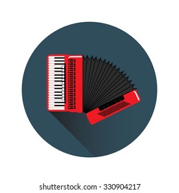 Vector illustration of accordion