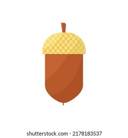 Vector illustration of an acorn