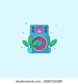 vector illustration active sound, sound icon